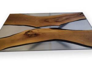 Esstisch Nussbaum – Epoxidharz 180×100