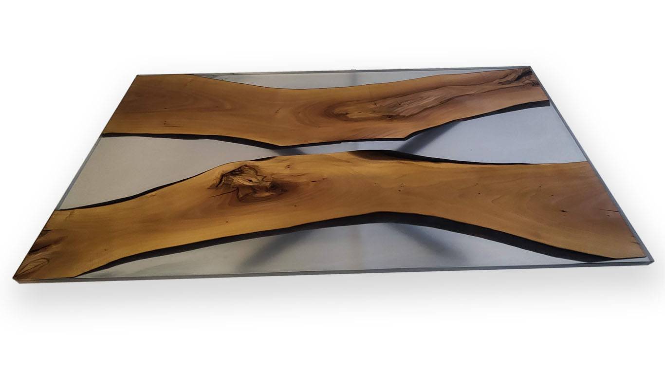 Esstisch Nussbaum – Epoxidharz 180×100