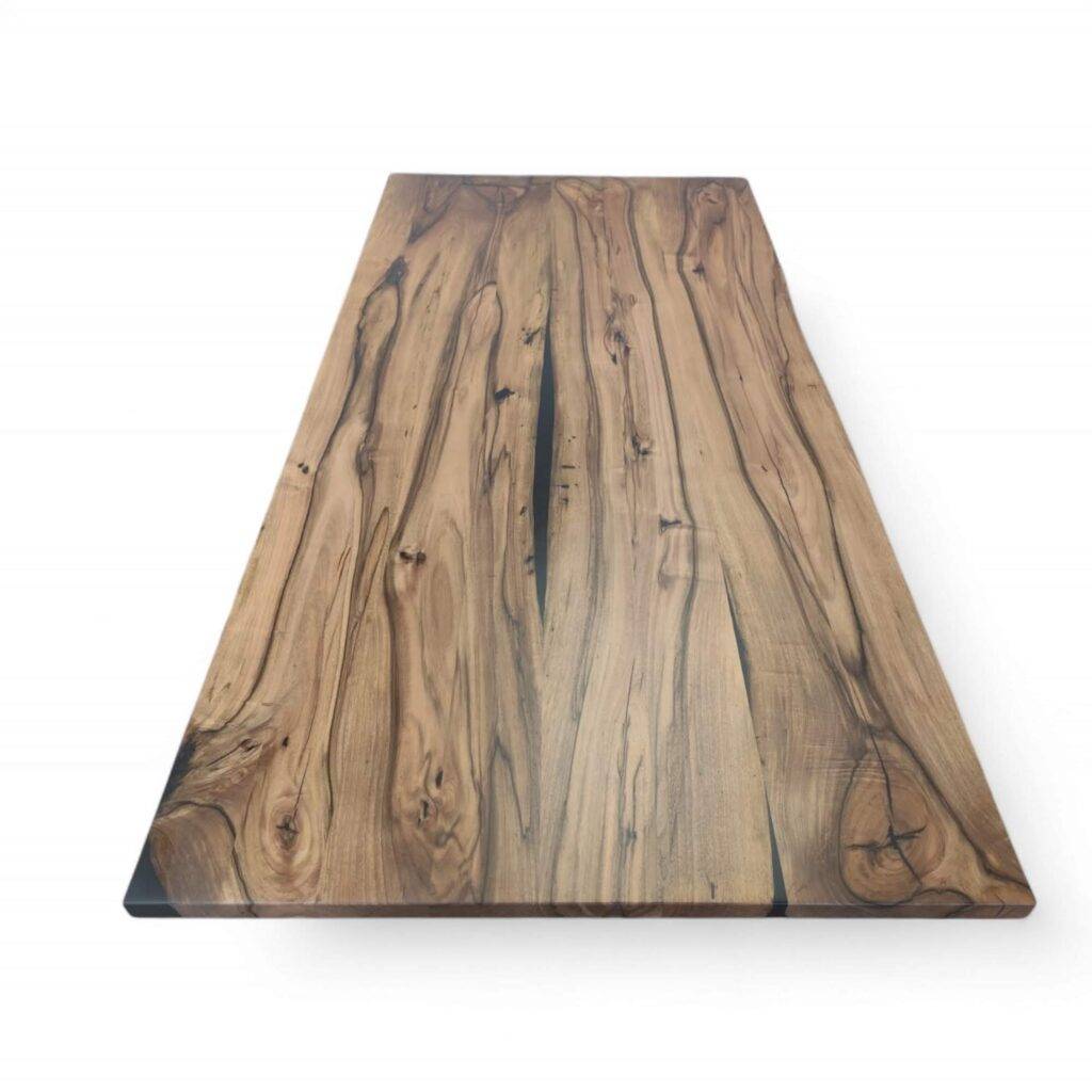 Esstisch Nussbaum – Epoxidharz – 200×95- lagernd – Detail 3