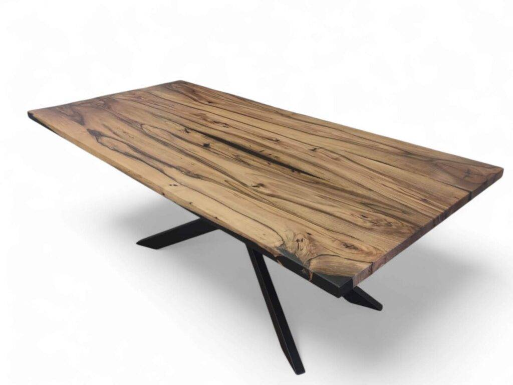 Esstisch Nussbaum – Epoxidharz – 200×95- lagernd